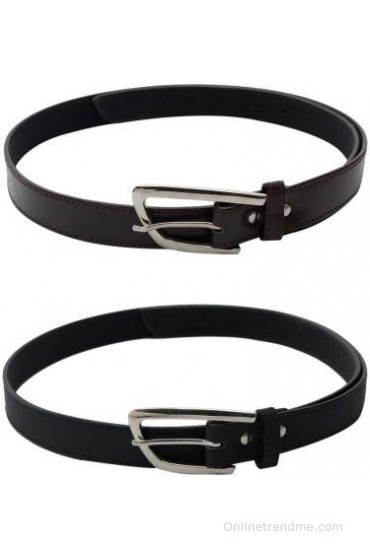 SkyWays Women Casual Black, Brown Artificial Leather Belt(Black, Brown)